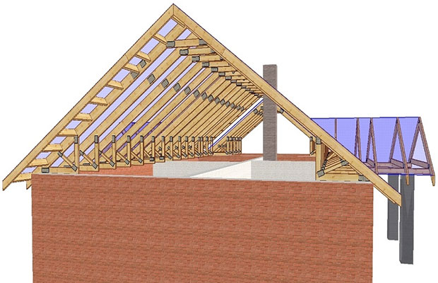 Перед строительством крыши следует составить эскиз