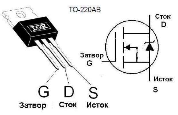 Схема распиновки транзисторов